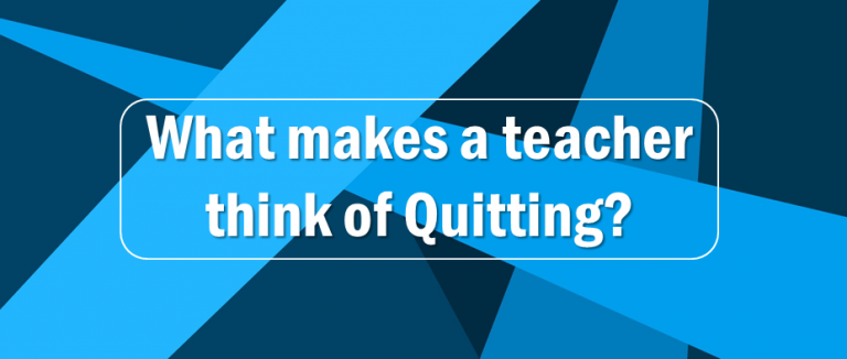 Teachers quitting their job