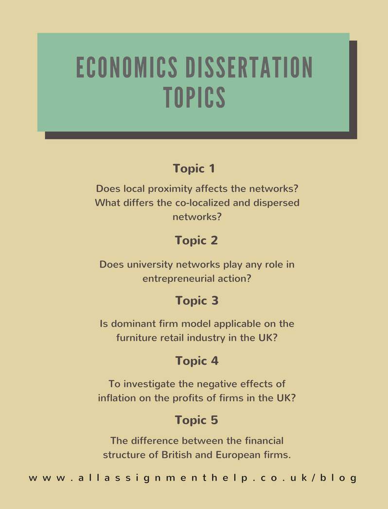 21 Dissertation Topics In Economic Geography For Impressive Paper