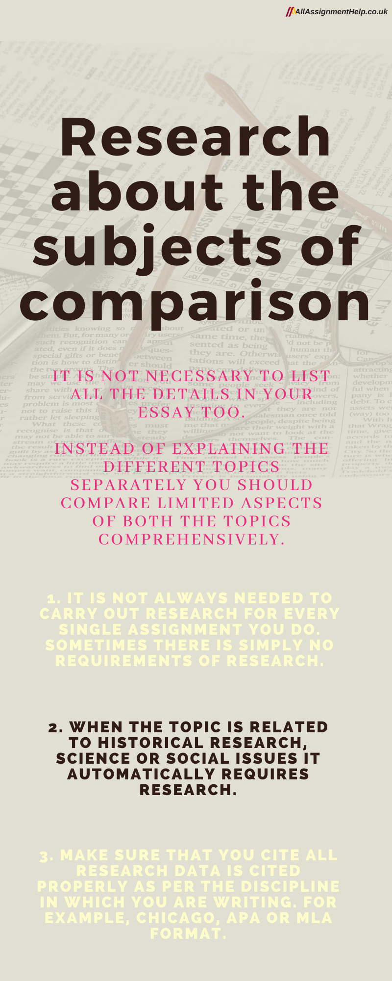 comparative writing examples